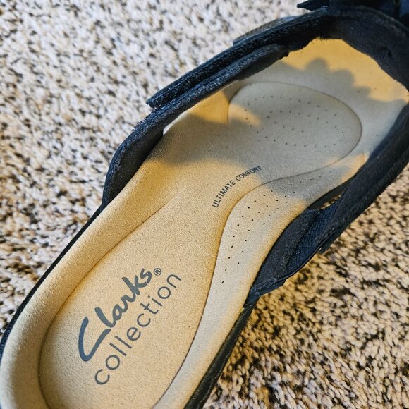 Clarks Merliah Raelyn Black Leather Sandals - Picture 4 of 7